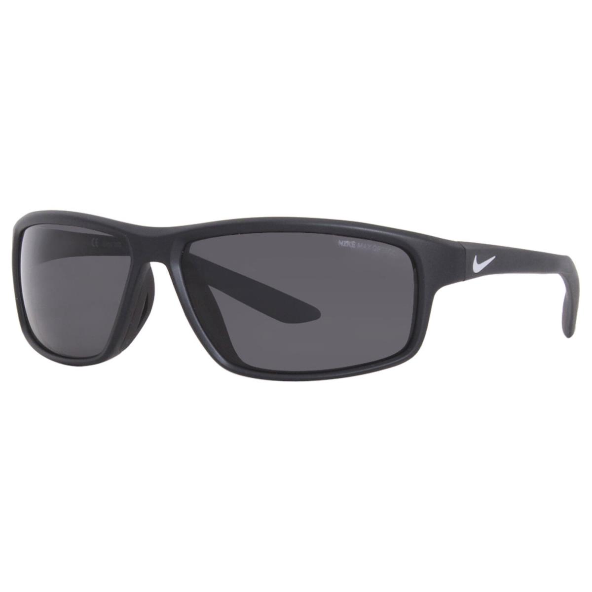 Nike Rabid-22 DV2371 010 Sunglasses Matte Black/dark Grey Rectangle Shape 62mm