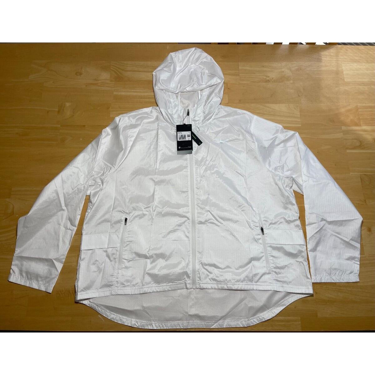 Nike Women s Full-zip Hooded Essential Reflective Windbreaker CZ2851-100 1X