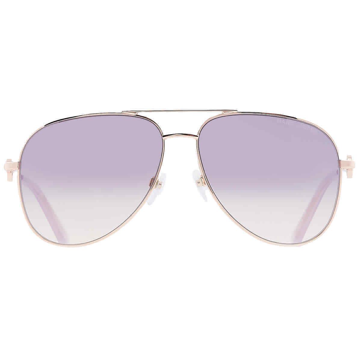 Marc Jacobs Grey Fuchsia Pilot Ladies Sunglasses Marc 653/S 0HZJ/FF 59