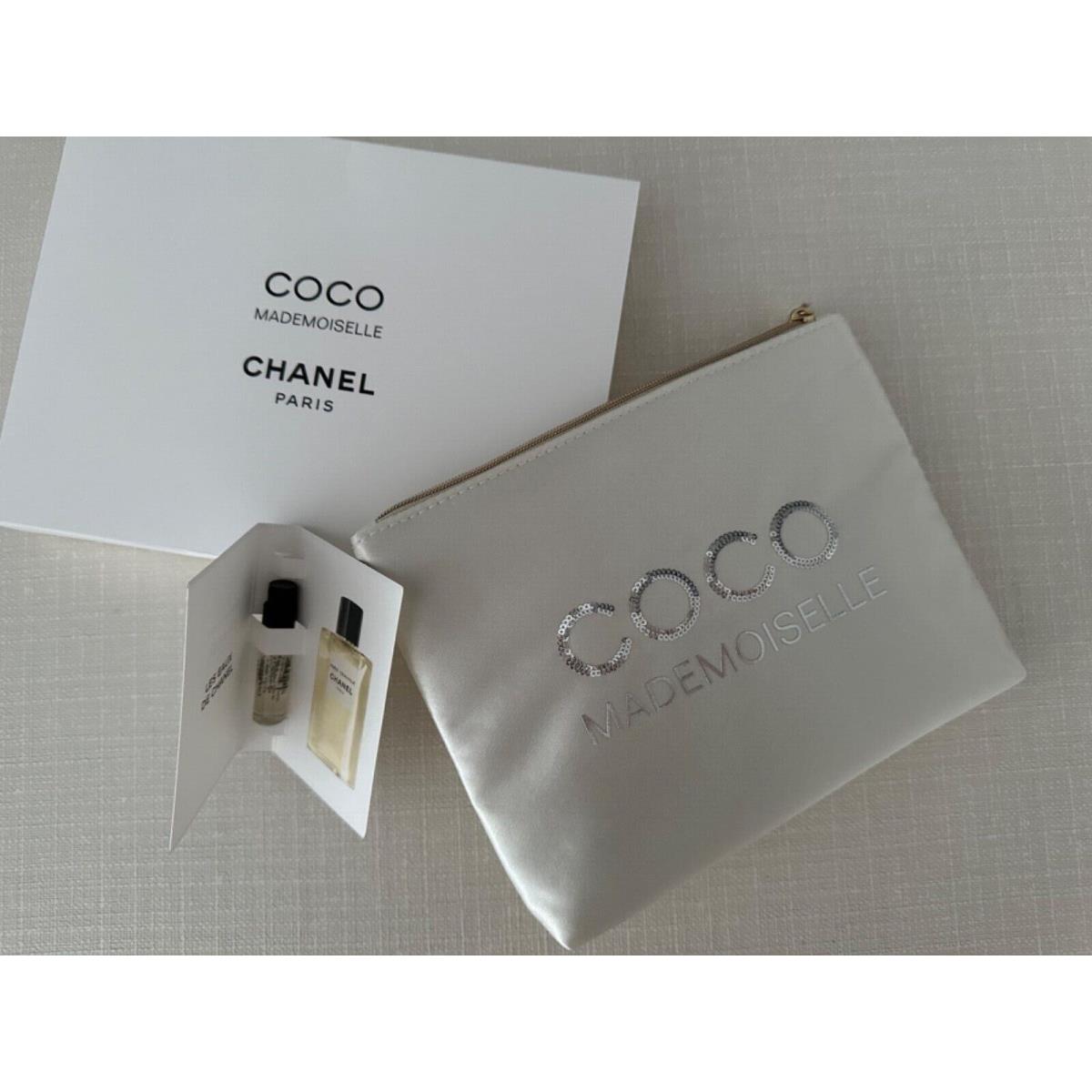 Chanel Coco Mademoiselle Coco Make Up Travel Bag Clutch + Deauville Parfum