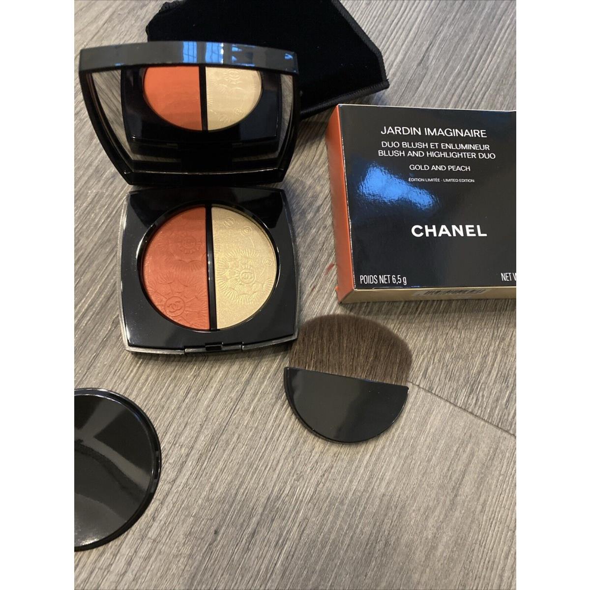 Chanel Jardin Imaginaire Blush and Highlighter Duo Gold and Peach. Summer 2024