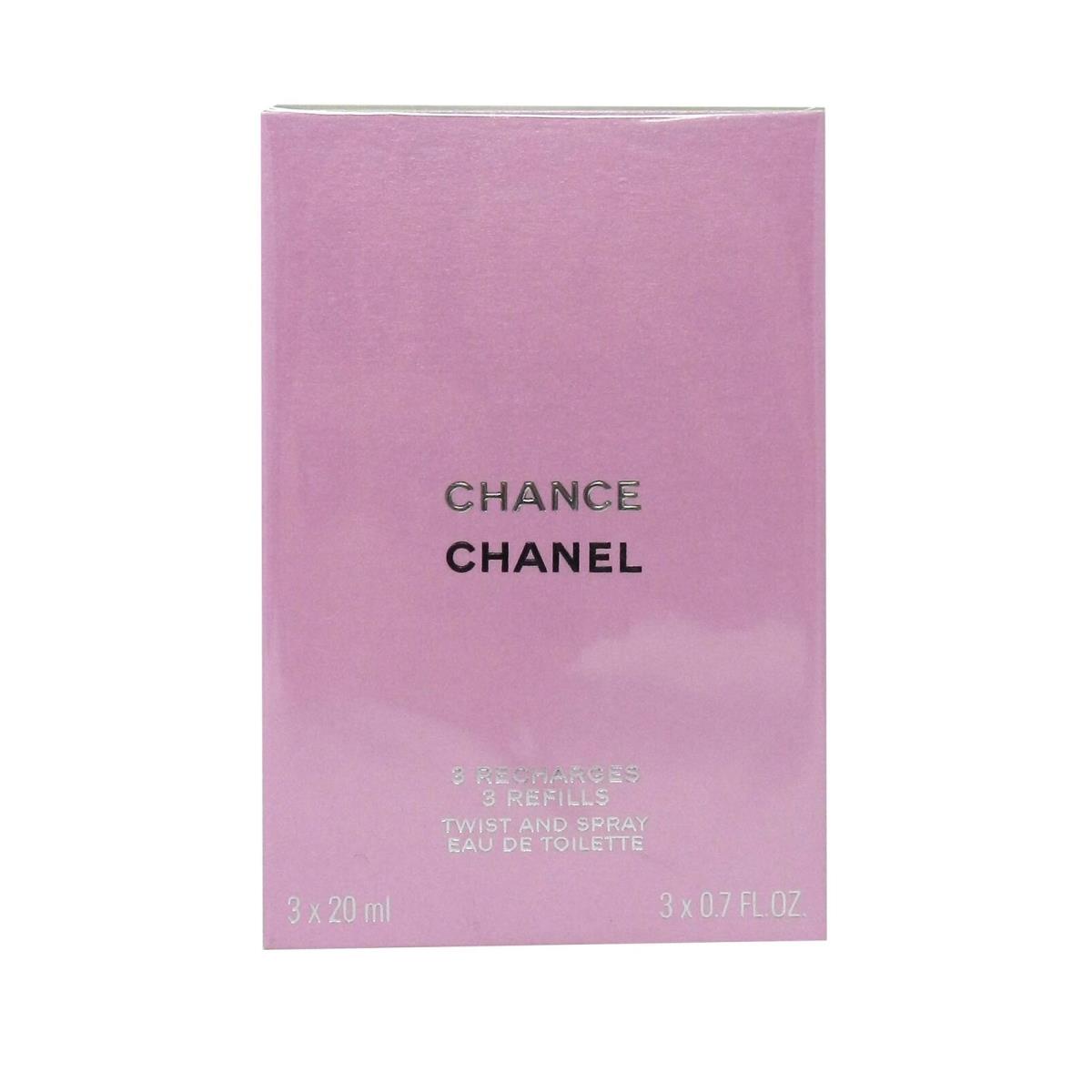 Chanel Chance Eau De Toilette Twist Spray Set 3 X 0.7 Ounces