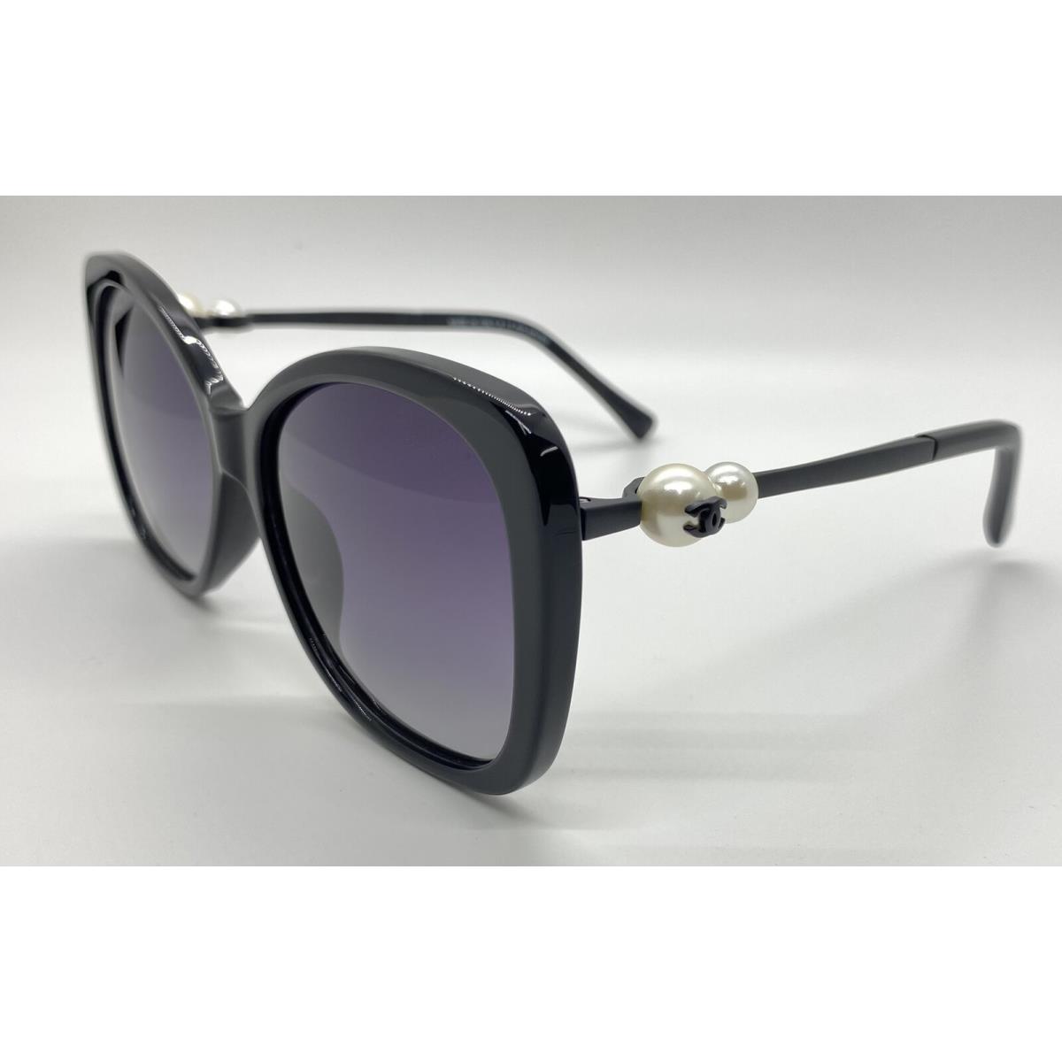 Chanel CH5339H c501/S8 3P Sunglasses Black Matte/purple Italy Made