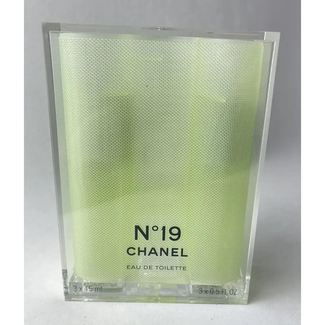 2 Vintage 1990s Chanel No19 To Go Set-eau de Toilette 15ml Travel Sprays Rare