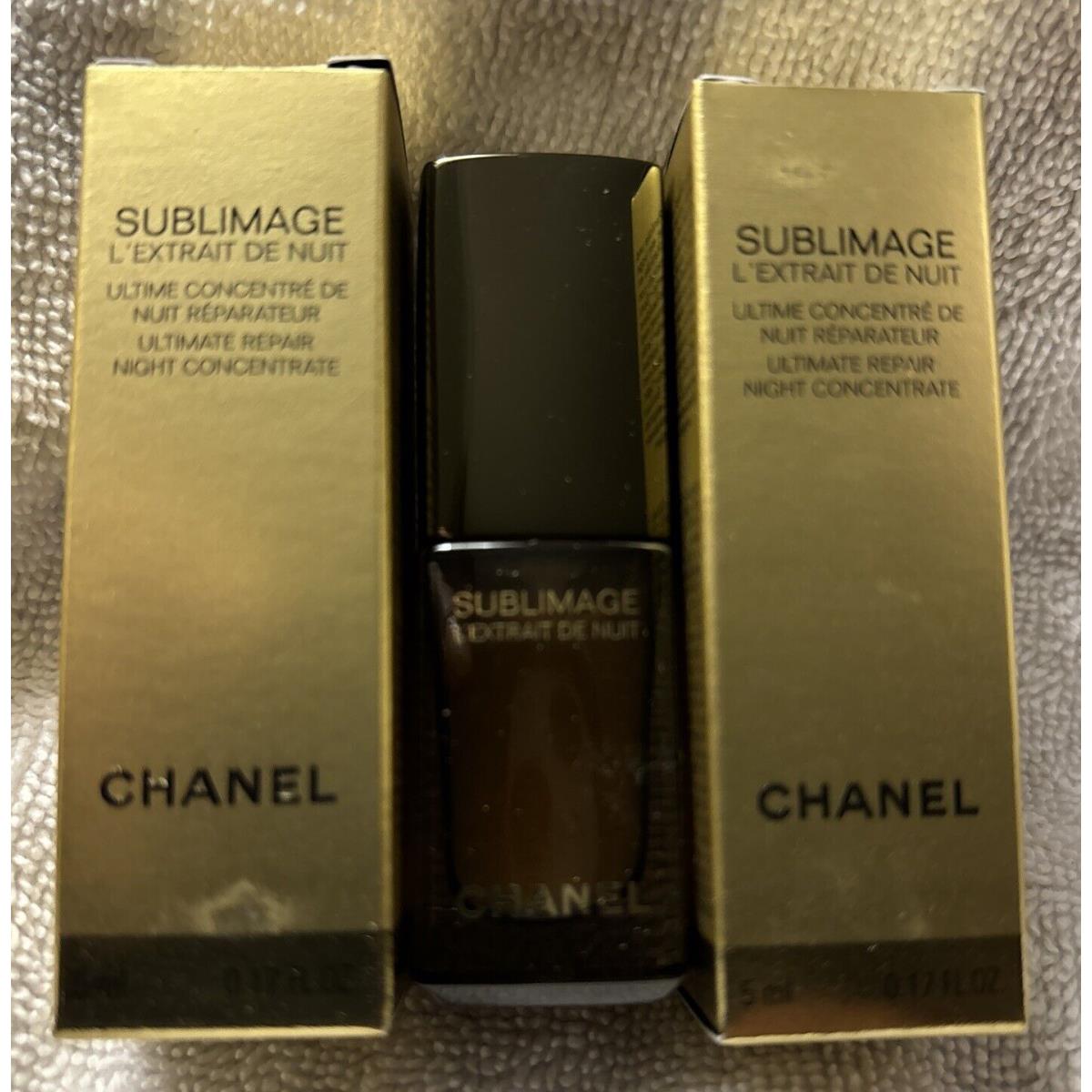 2 Chanel Sublimage L Extrait De Nuit Ultimate Repair Night Concentrate 0.17fl Ea