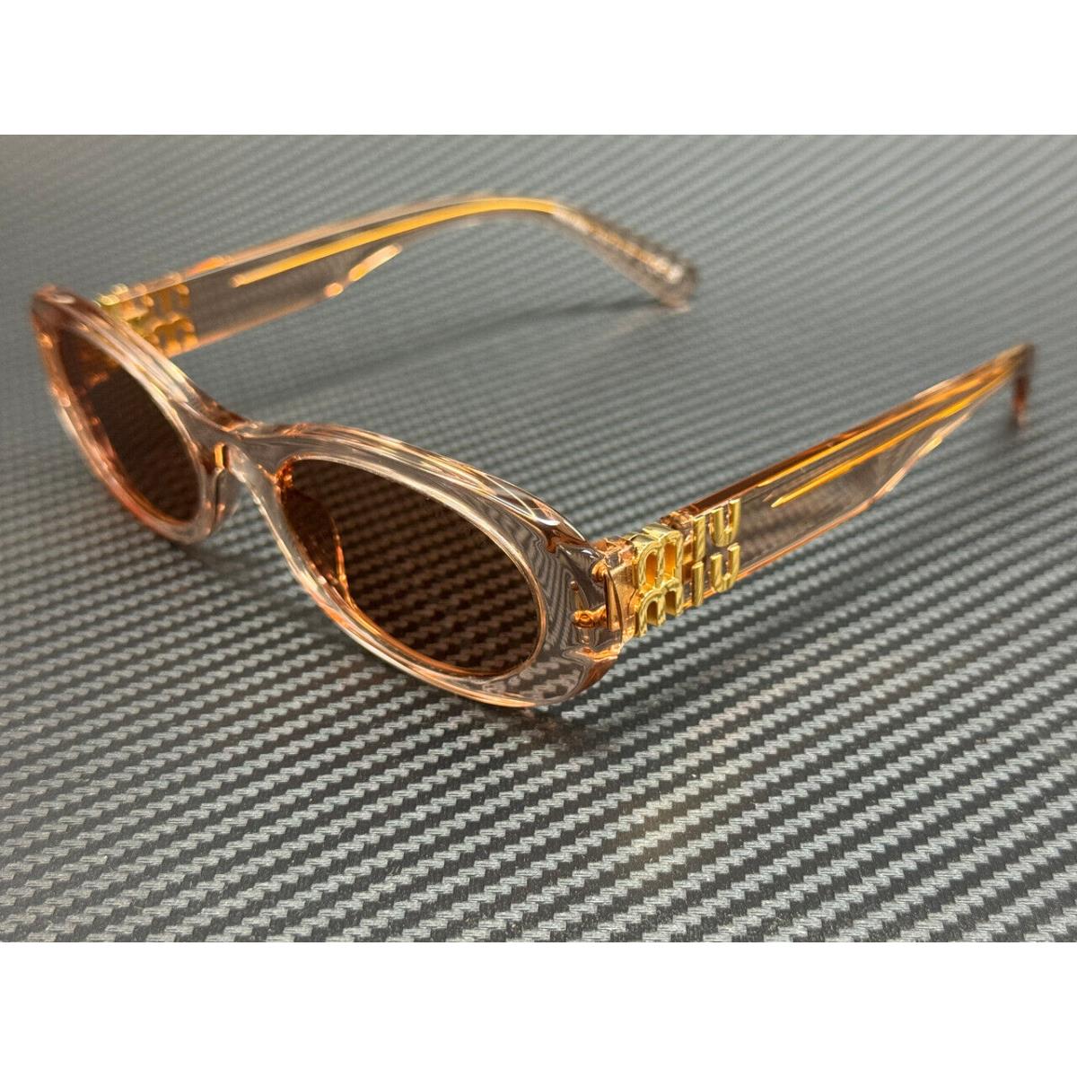 Miu Miu MU 06ZS 13T1P1 Transparent Brown Women`s 50 mm Sunglasses