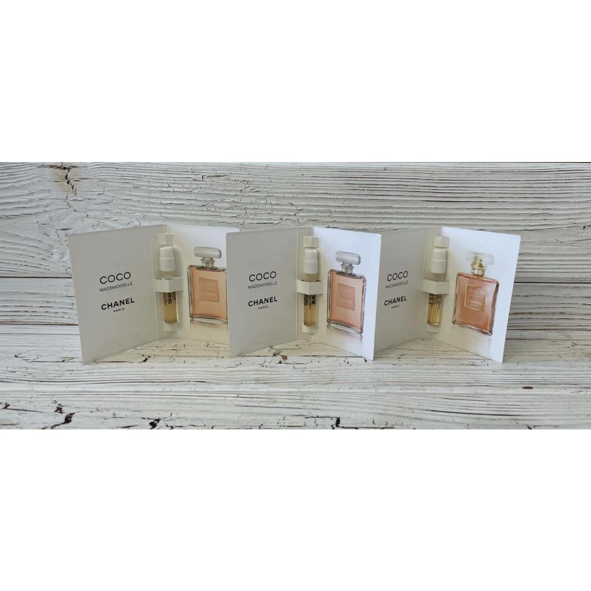 Chanel Coco Mademoiselle Eau De Parfum - Travel Size 0.05 oz / 1.5 mL - Lot Of 3