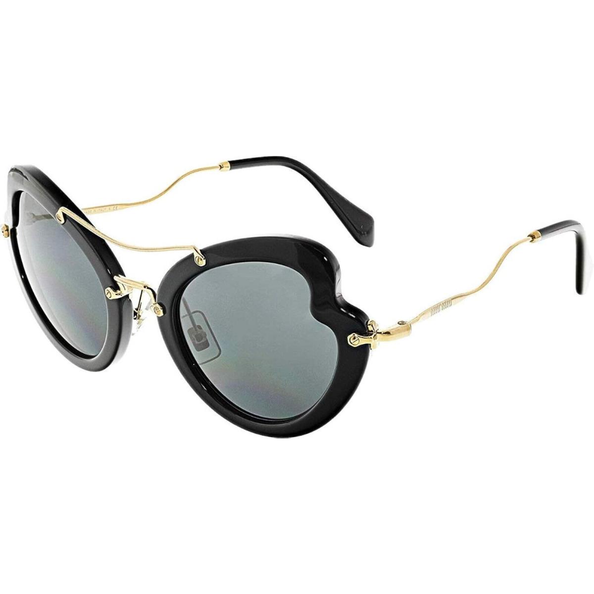 Miu Miu Sunglasses MU11RS USU3M1 Black Gold/grey 52MM