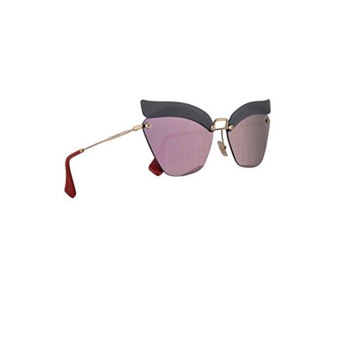 SMU56T Sunglasses Opal Blue W/grey Mirror Pink 54mm Lens I18147 MU56TS by Miu Miu