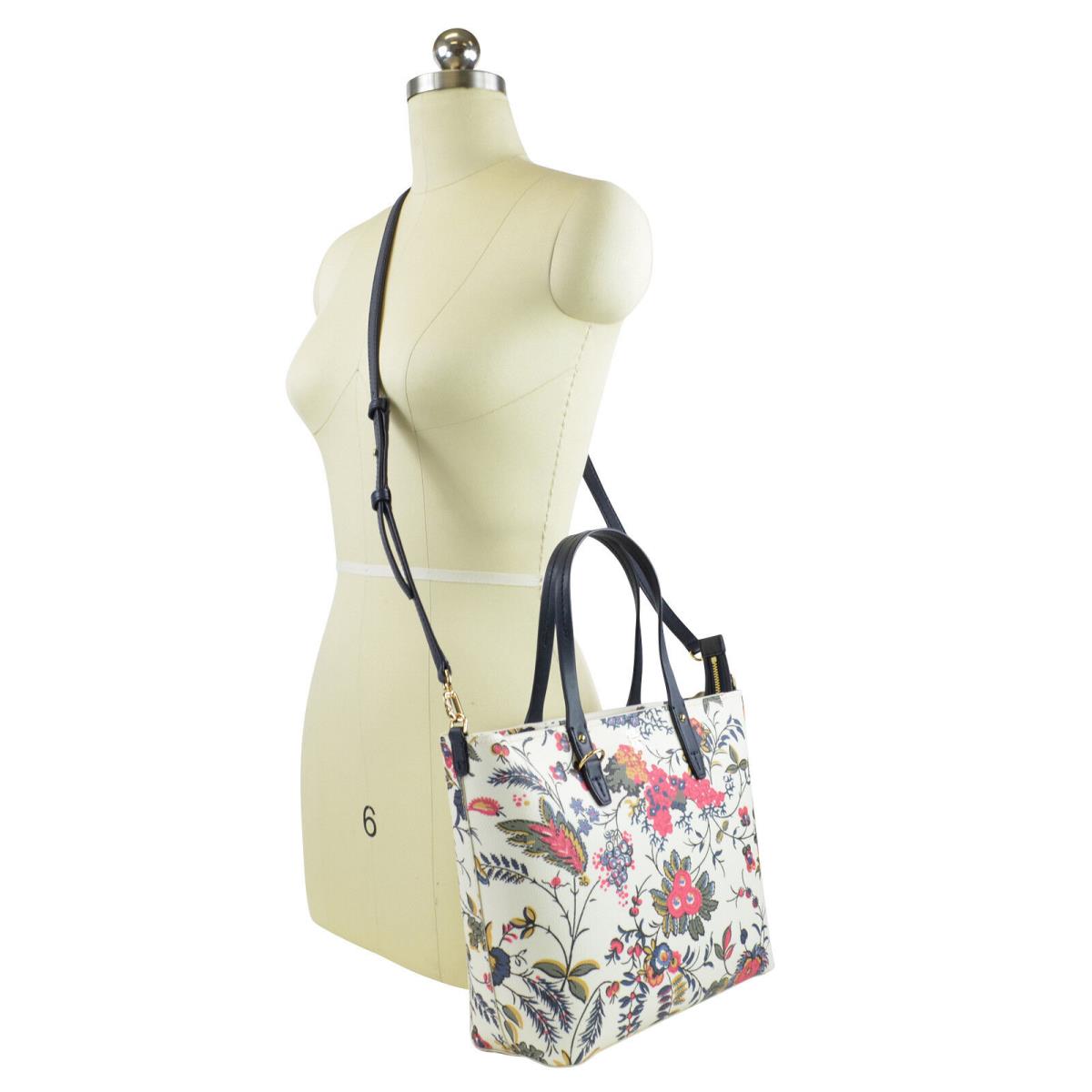 Tory Burch Kerrington Small Zip Tote in Ivory Gabriella Floral