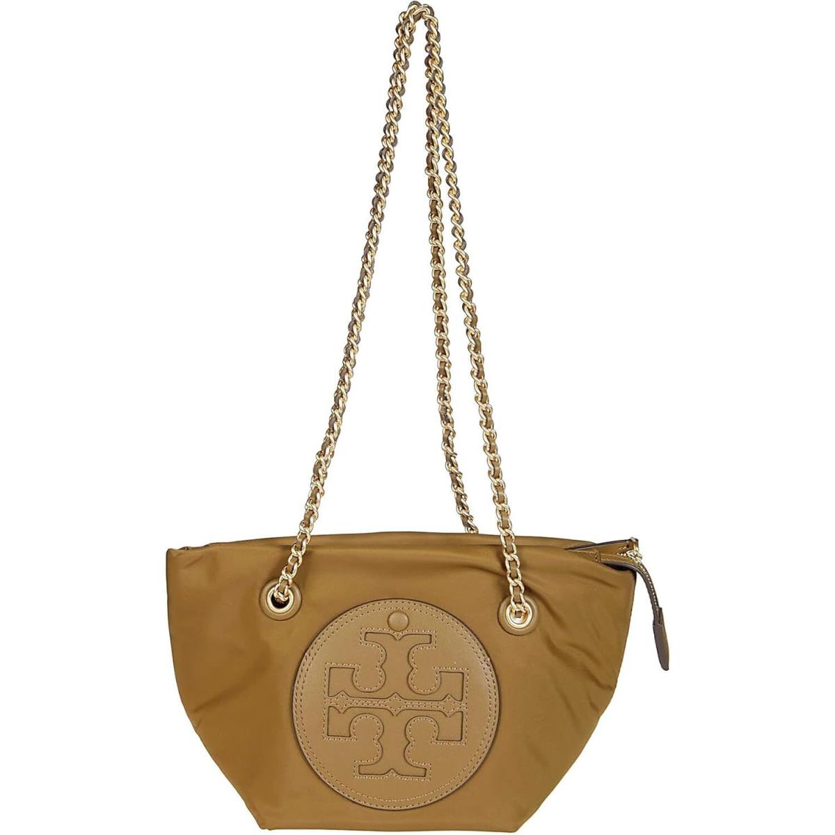 Tory Burch Ella Small Chain Crossbody Camel