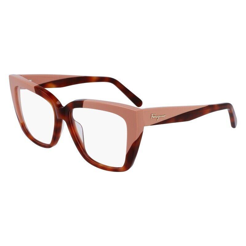 Salvatore Ferragamo Women`s Butterfly 54mm Eyeglasses Frames Tortoise