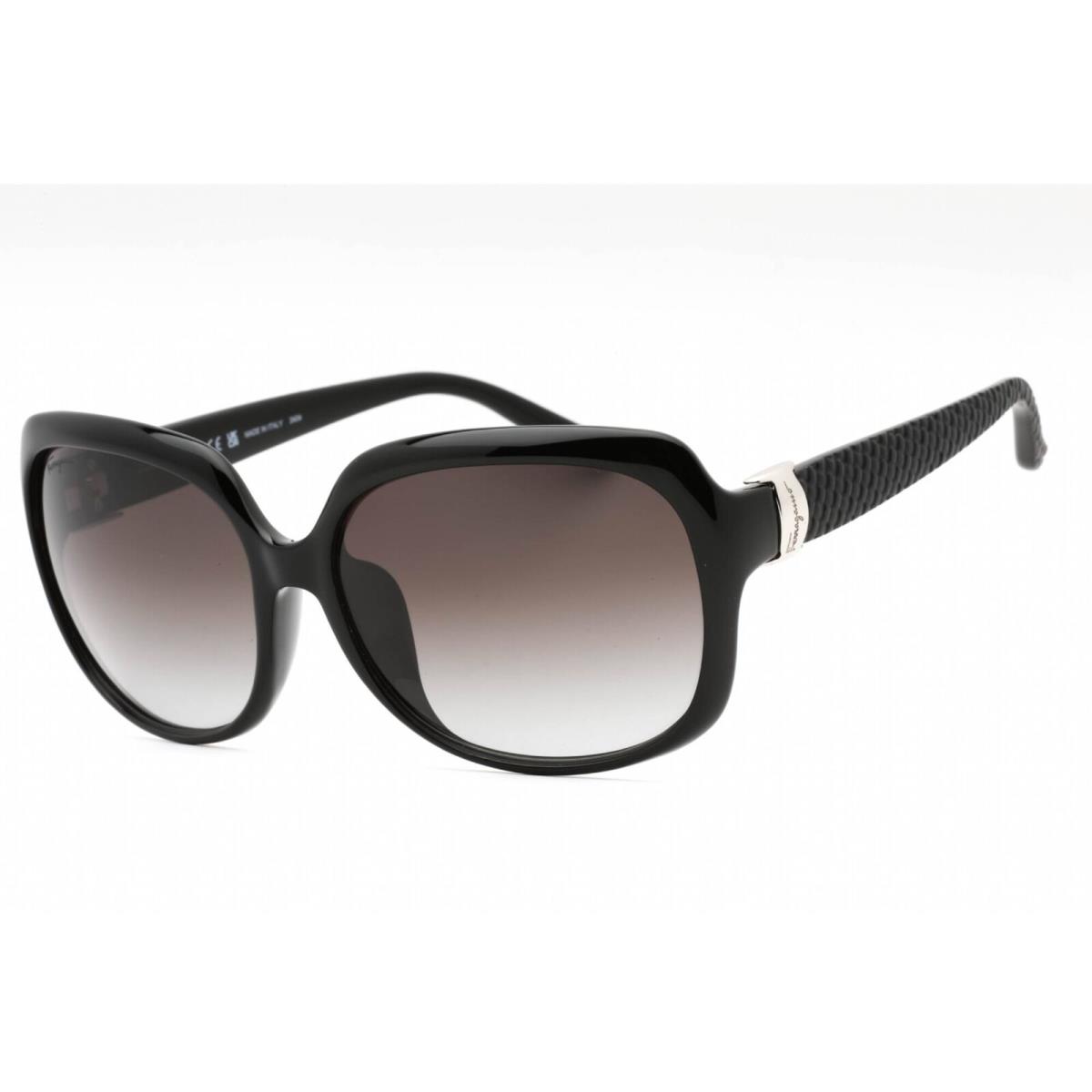 Salvatore Ferragamo Women`s Sunglasses Black Plastic Oversized Frame SF739SA 001