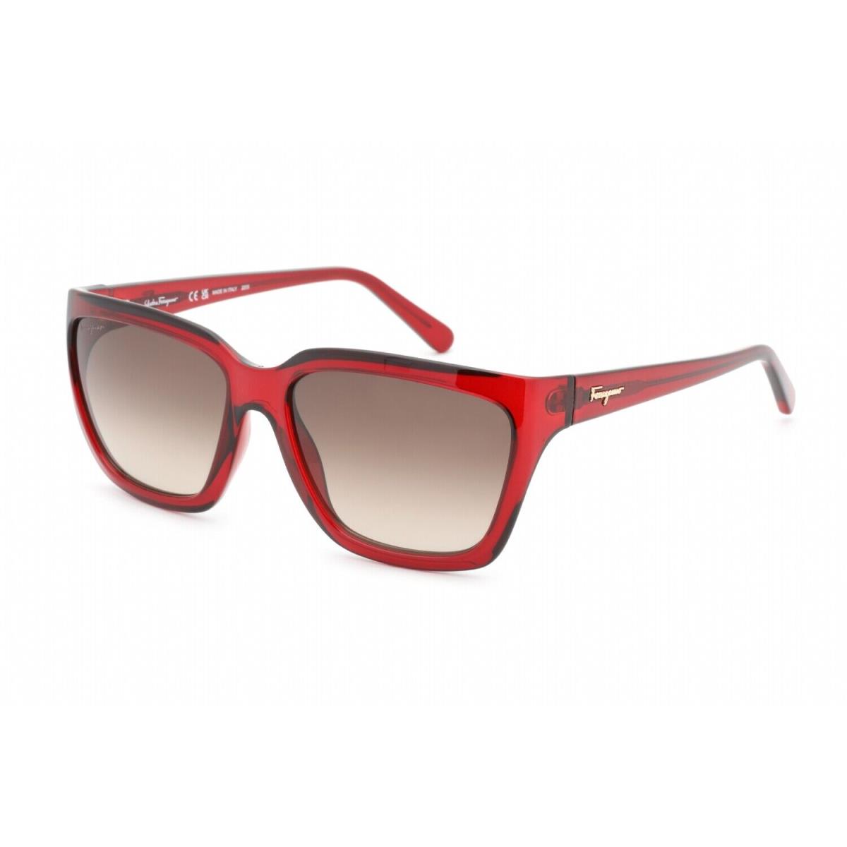 Salvatore Ferragamo SF1018S-655-59 Sunglasses Size 59mm 140mm 17mm Red Brand N