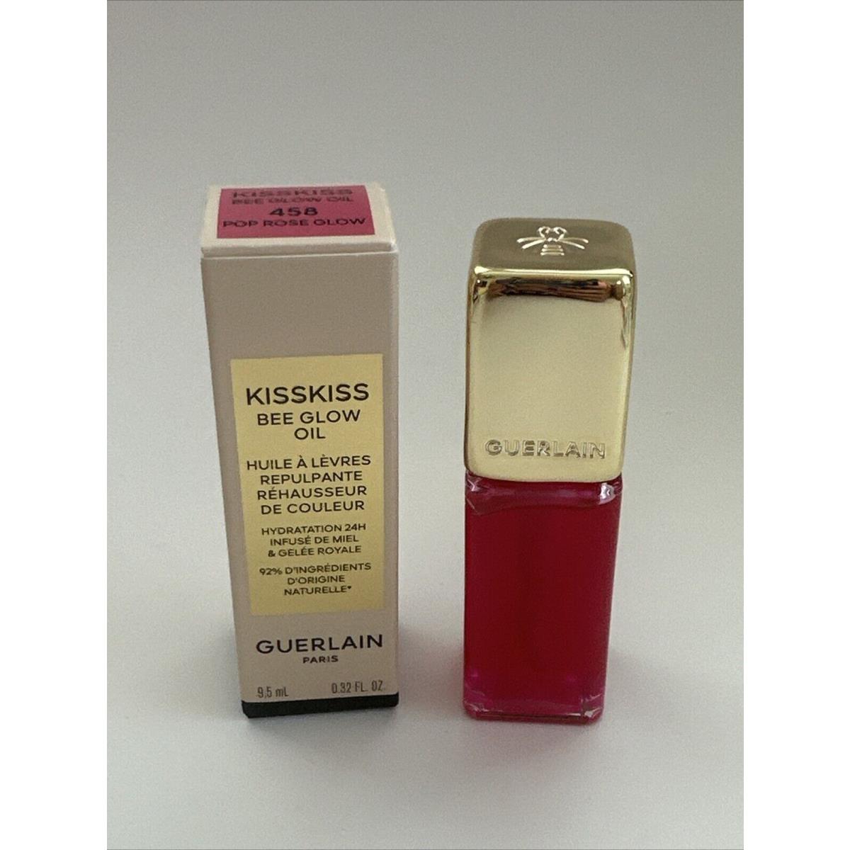 Guerlain Kiss Kiss Bee Glow Lip Oil Pop Rose Glow