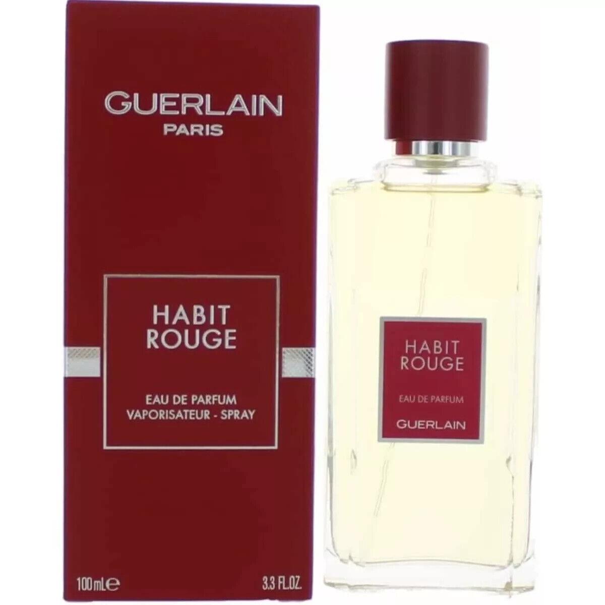 Habit Rouge by Guerlain Cologne For Men Edp 3.3 / 3.4 oz