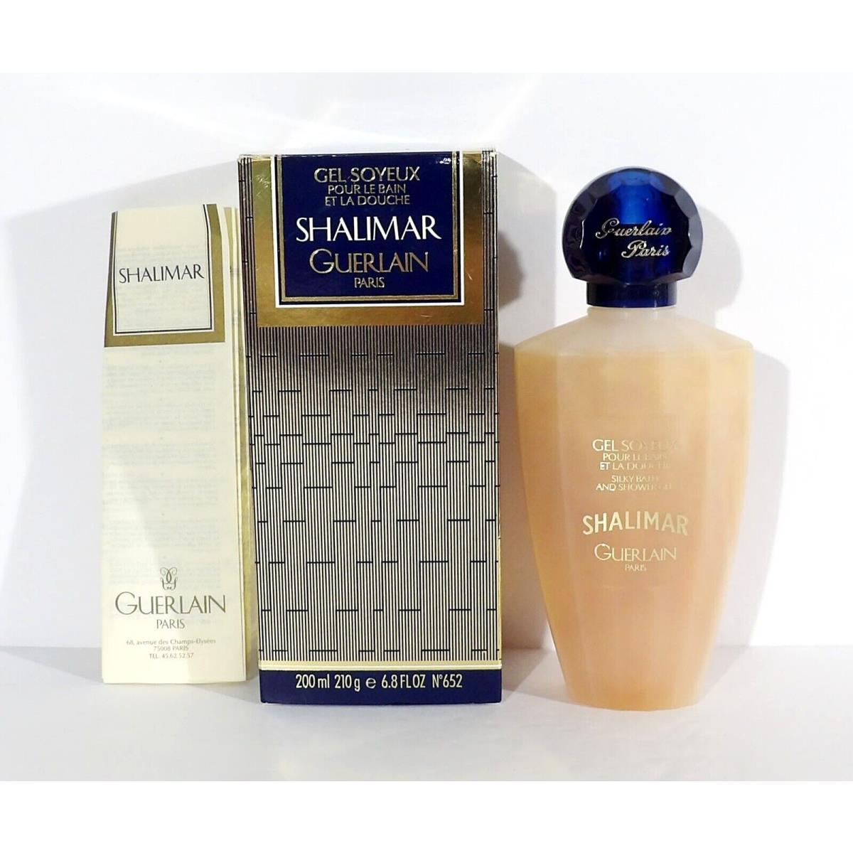 Vintage Guerlain Shalimar Silky Bath Shower Gel 6.8 oz Light Box Wear