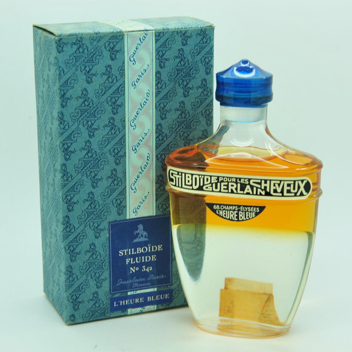 Vintage Guerlain L`heure Bleue 120ml Stilboide Fluid Cologne 40 Year Old