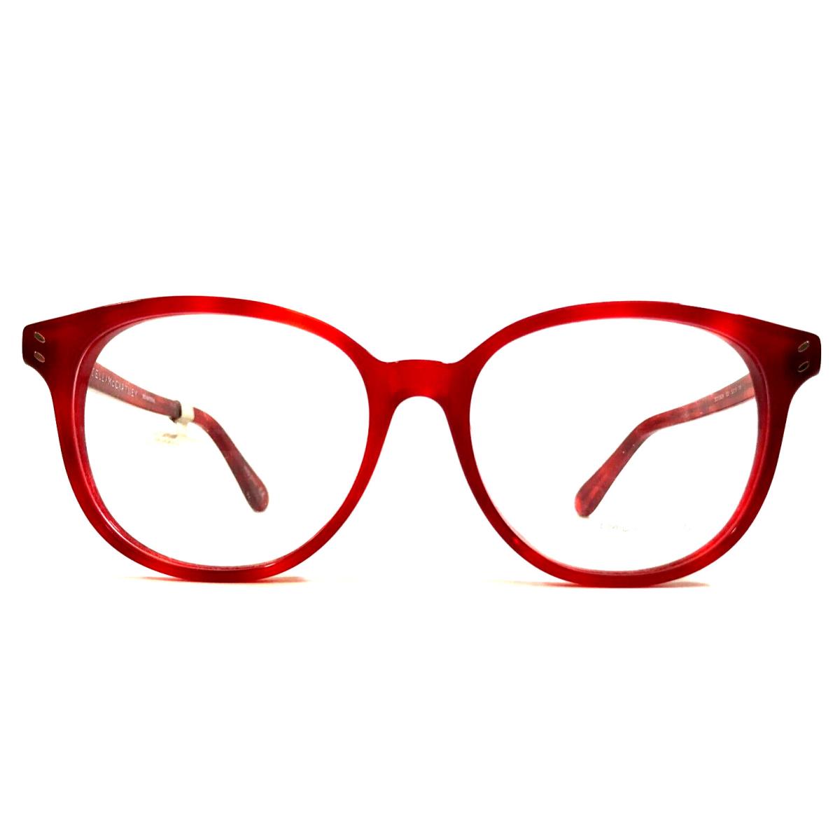 Stella Mccartney Eyeglasses Frame SC0109OA 003 Havana Transparent Red 52-16-145