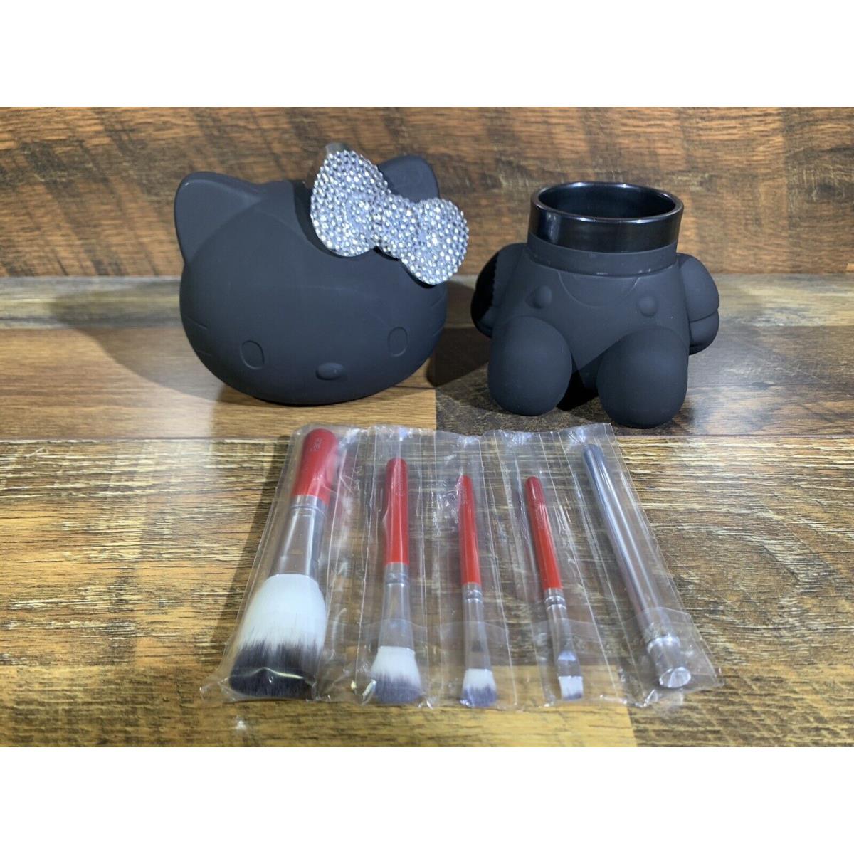 Sephora Hello Kitty Black Brush Holder 5-Piece Makeup Brush Set