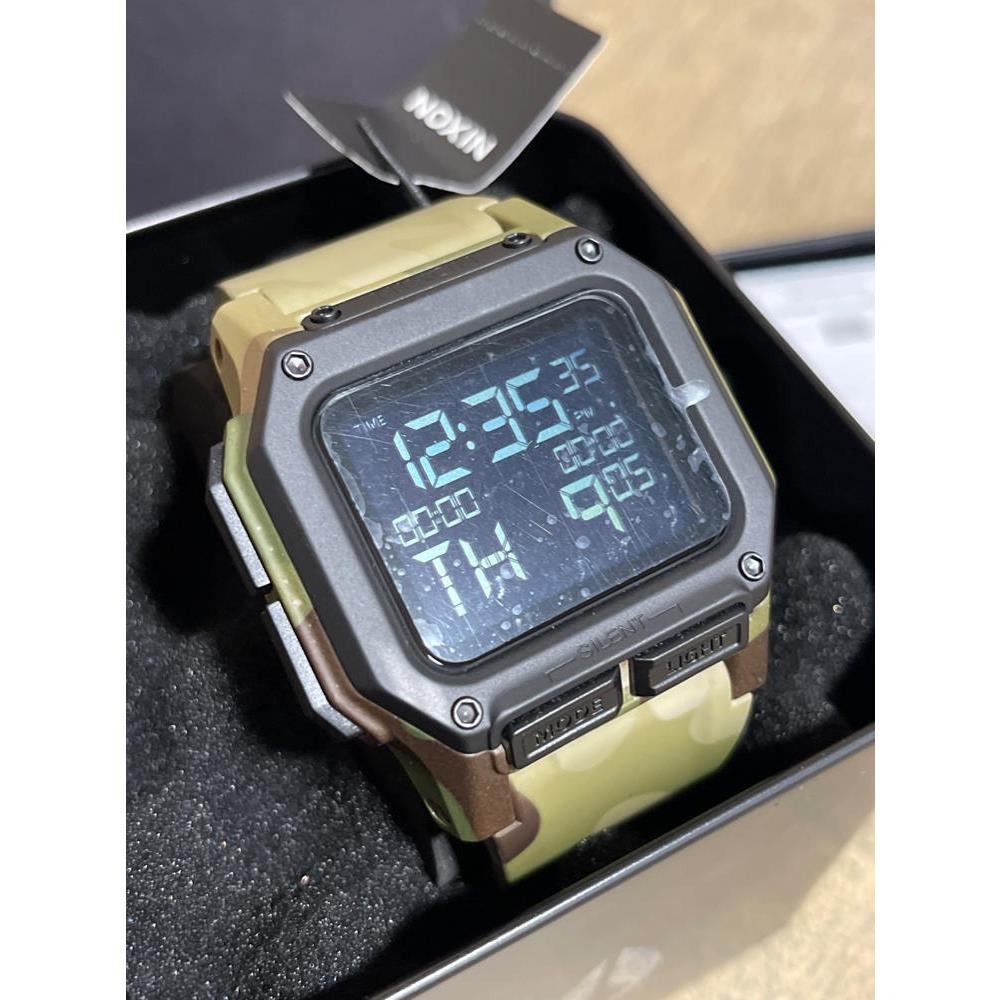 Nixon Regulus Multicam Tropic Mens Digital Wrist Watch