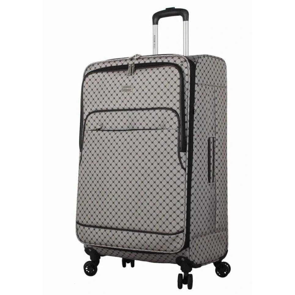 Steve Madden 28 Inch Expandable Softside Suitcase with Rolling Spinner