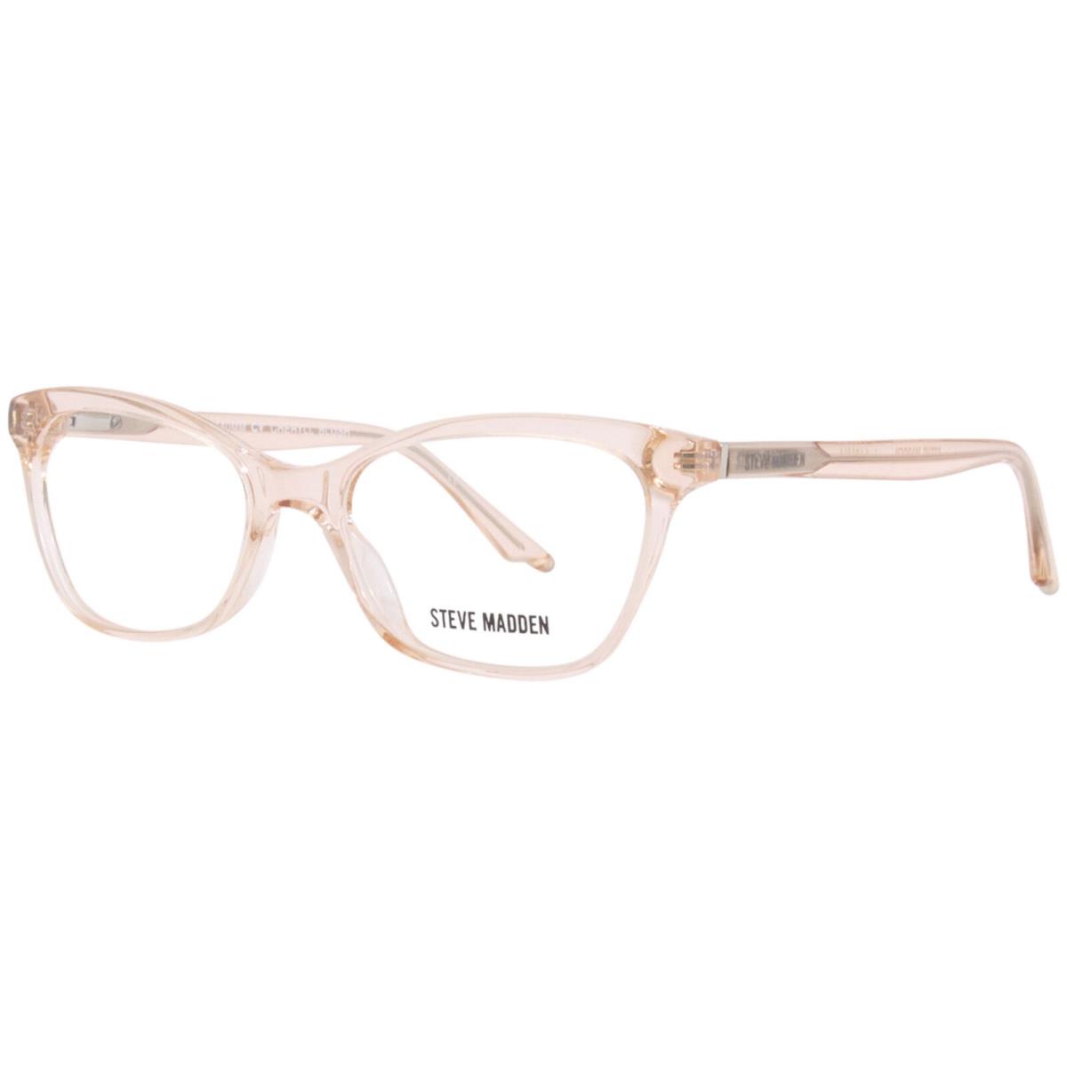 Steve Madden Sm-cheryll Eyeglasses Women`s Blush Full Rim Cat Eye 50mm