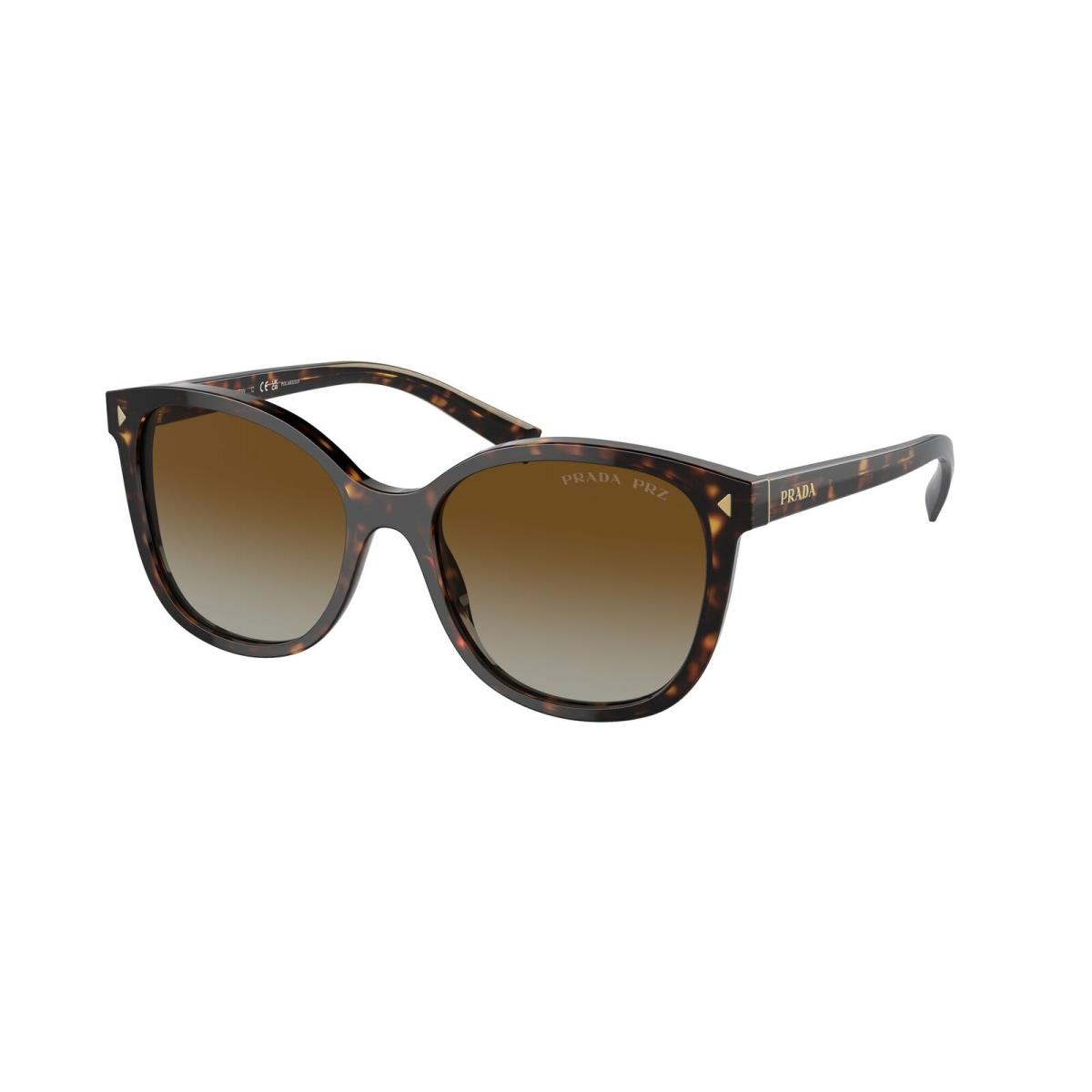 Prada PR 22ZSF 2AU6E1 Tortoise Brown Gradient Polarized 55 mm Women`s Sunglasses