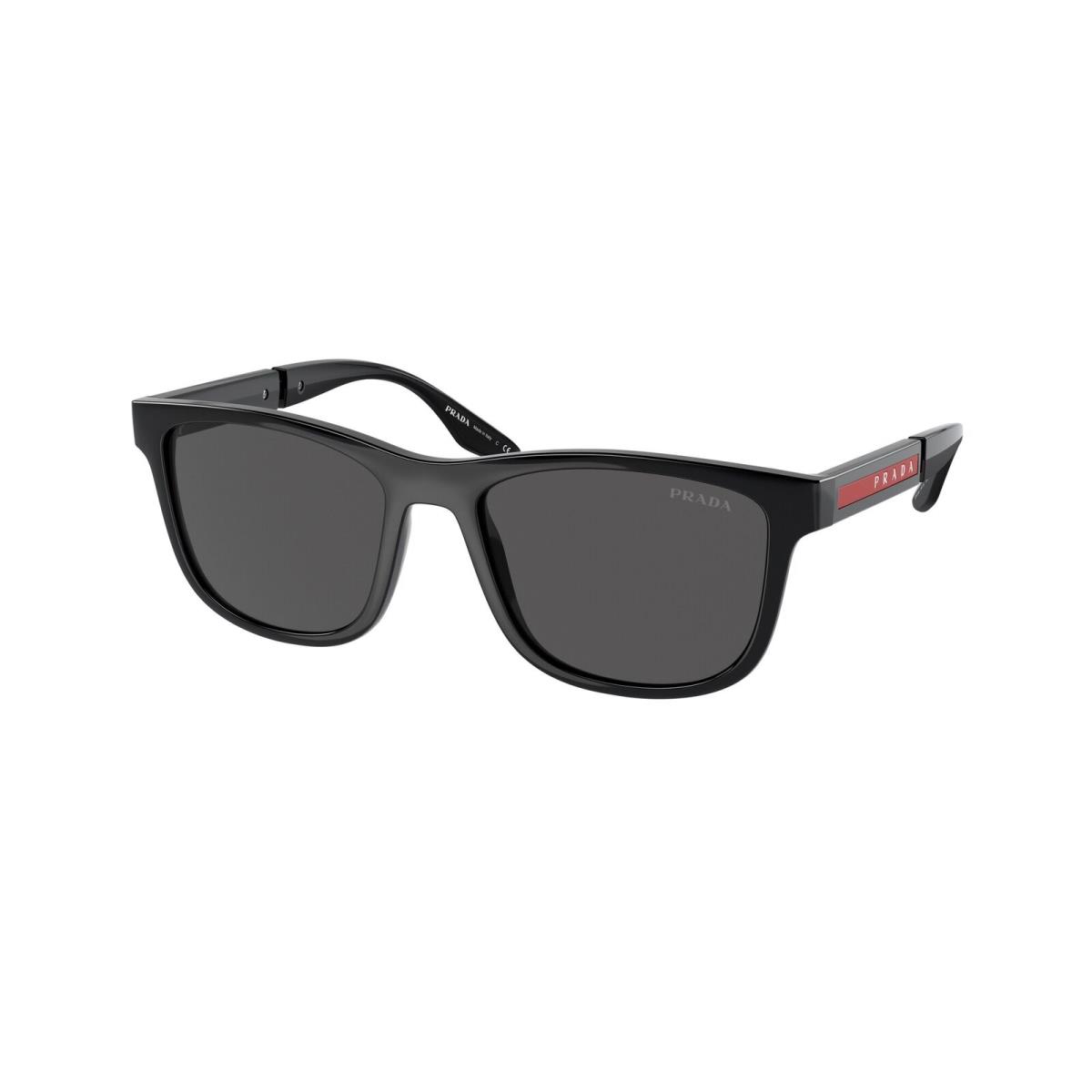 Prada Linea Rossa PS 04XS 1AB5S0 Black Dark Grey 54 mm Men`s Sunglasses