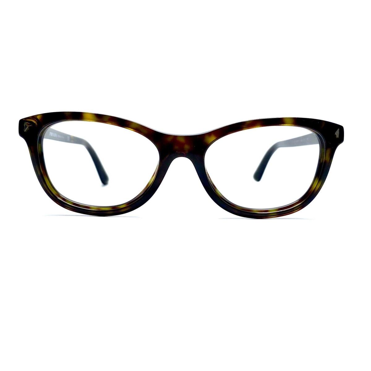 Prada Brown Tortoise Cat Eye Retro Glasses Italy VPR05B 2AU-101 51 17 140