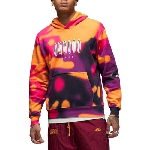 Nike Men`s Jordan Mvp All Over Print Fleece Pullover Multi DV4587-705