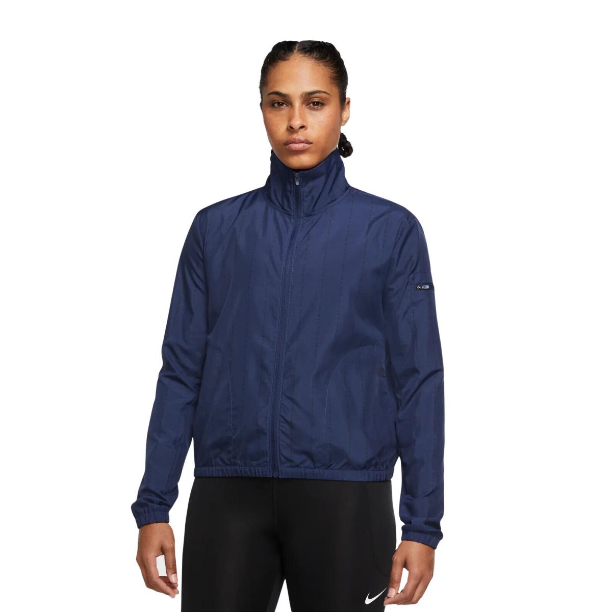 Women`s Nike Midnight Navy Dri-fit Icon Clash Running Jacket