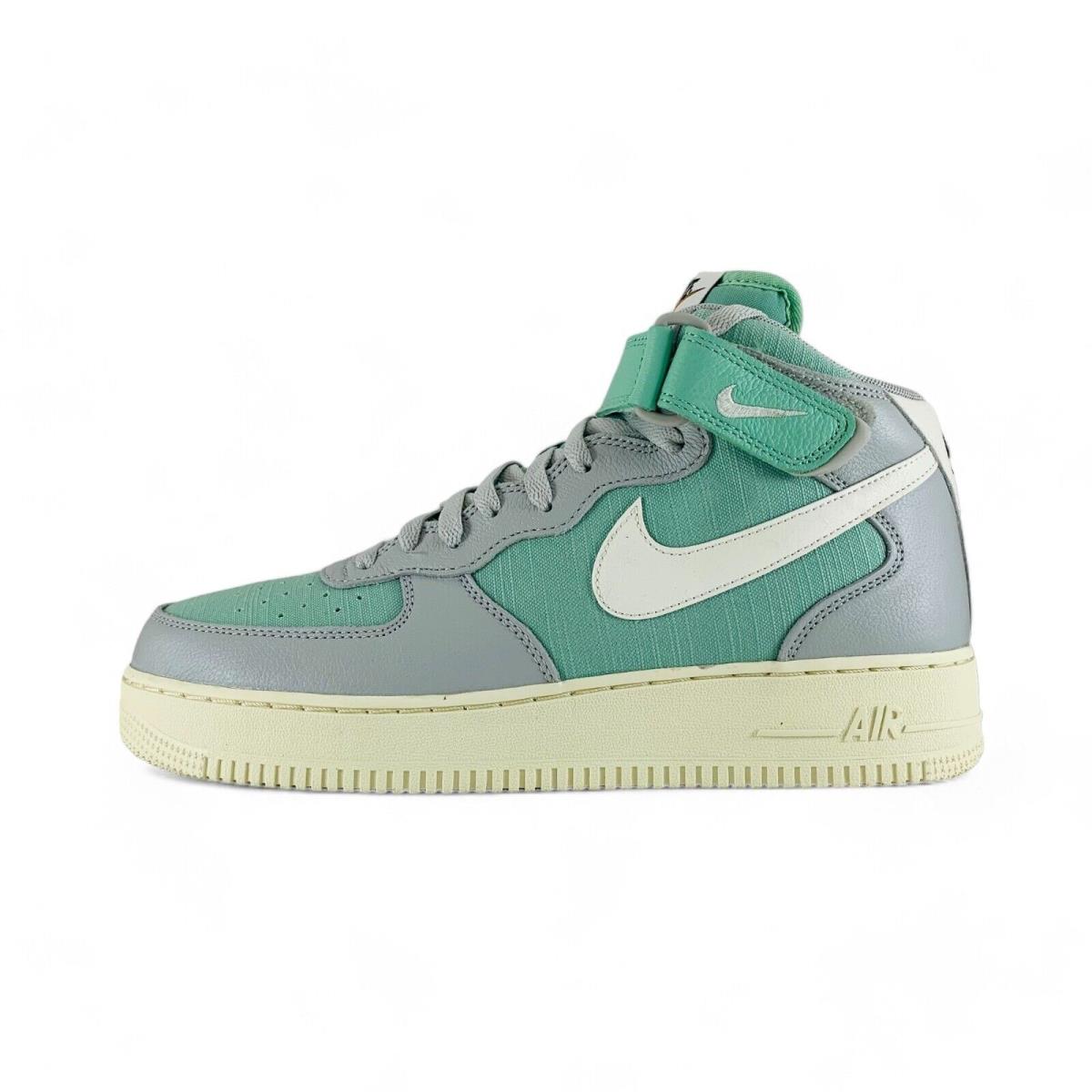 Nike Air Force 1 Mid `07 LX Men`s Shoes Green Gray White Sneakers DQ8766-002