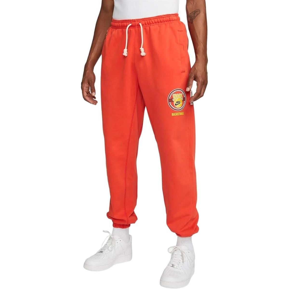 Nike Dri-fit Standard Issue Men`s Basketball Pants Habanero Red