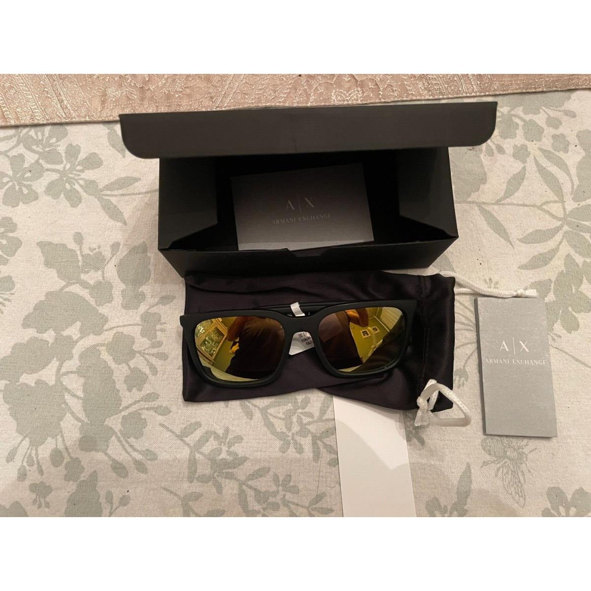 Men`s Armani Exchange AX4117SU Rectangle 57mm Sunglasses