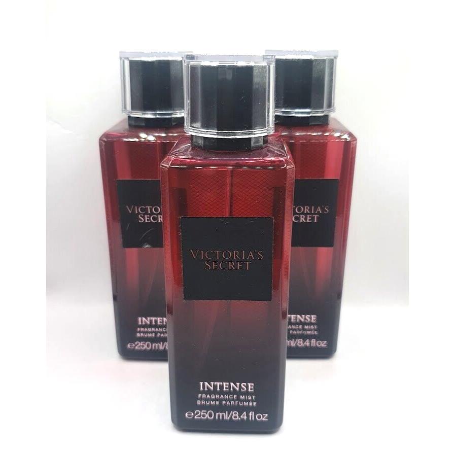 Victoria`s Secret Intense Fragrance Body Mist 8.4 FL OZ Set OF 3