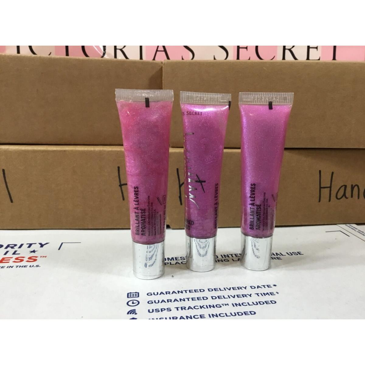 3x Victoria`s Secret Beauty Rush SO Jelly Lip Gloss - - NO Label