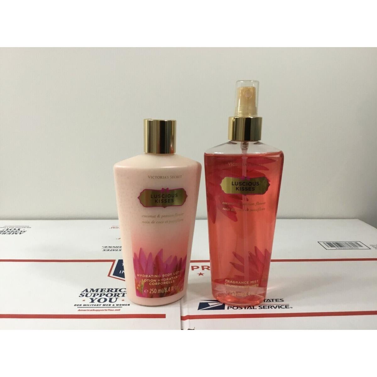 Victoria`s Secret Luscious Kisses Fragrance Mist Body Lotion Set