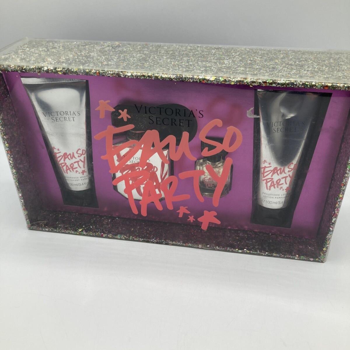 Victoria`s Secret Eau So Party Parfum Lotion Fragrance Wash Gift Set