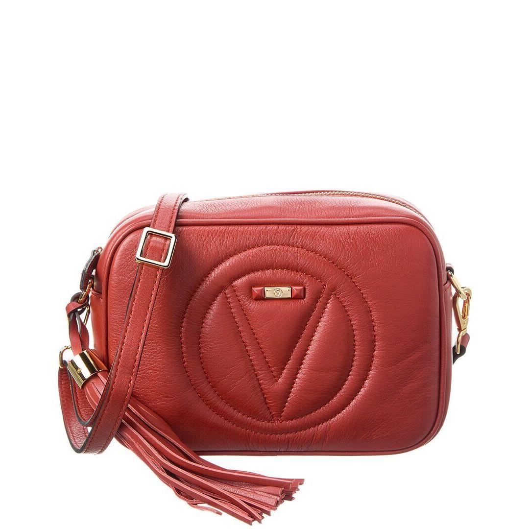 Valentino By Mario Valentino Mia Signature Leather Crossbody Women`s Red