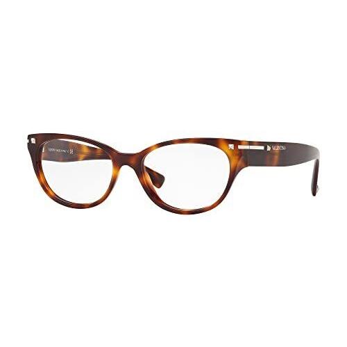 Valentino Eyeglasses VA 3020-5011 Light Havana W/demo Lens 52mm