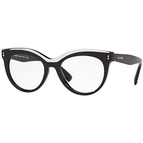 Valentino Eyeglasses VA 3022-5131 Black/crystal Demo Lens 52mm