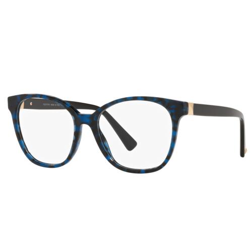 Valentino Eyeglasses VA 3064 - 5031 Blue Havana Demo Lens 52mm