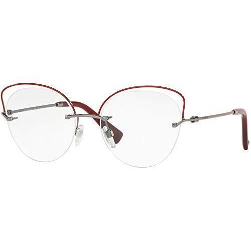 Valentino Eyeglasses VA 1015 - 3012 Gunmetal/red/demo 53mm