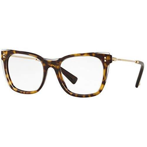 Valentino Eyeglasses VA 3028-5102 Havana W/demo Lens 50mm