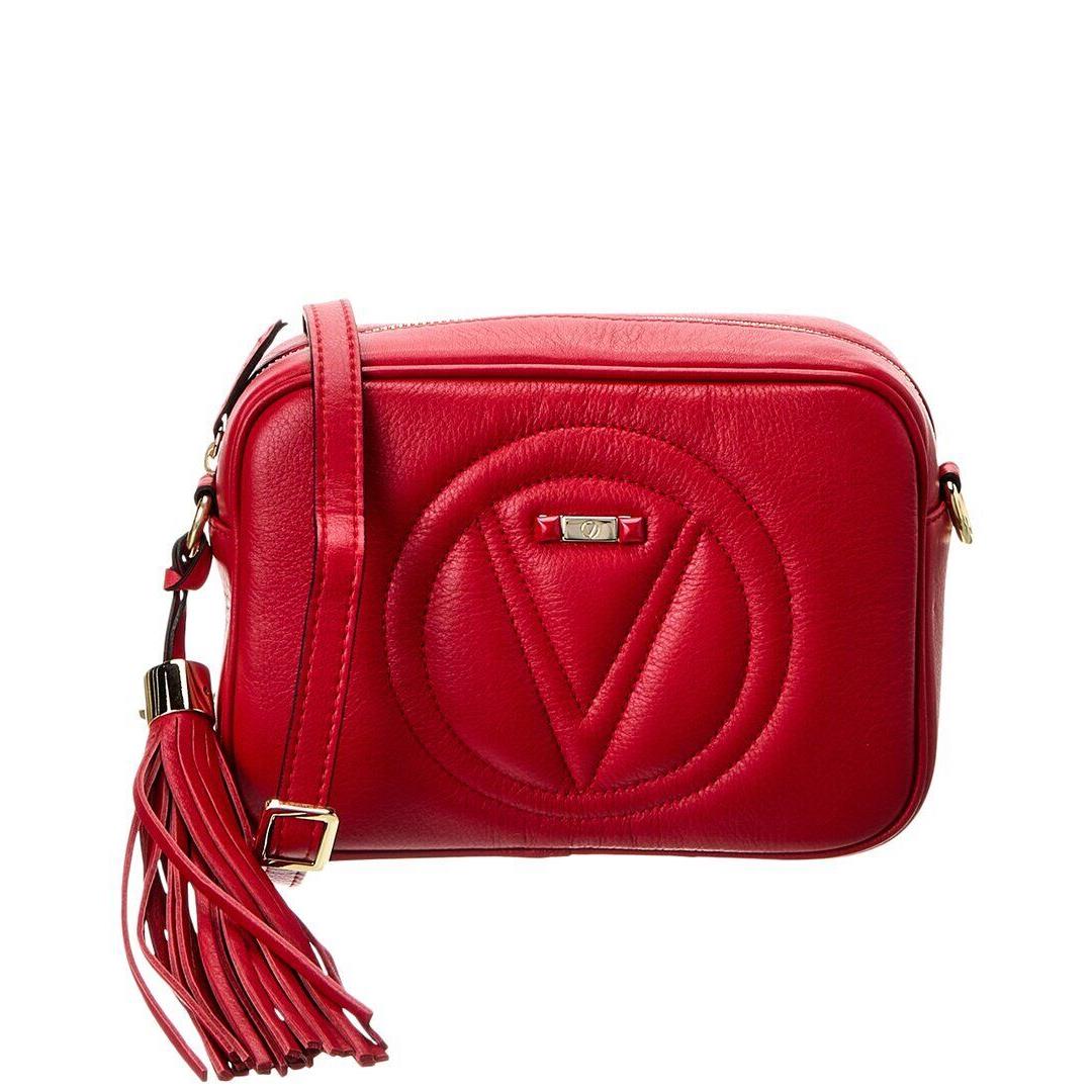 Valentino By Mario Valentino Mia Signature Leather Crossbody Women`s Red