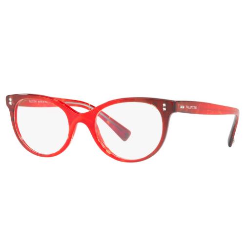 Valentino Eyeglasses VA 3009 - 5033 Red Murble W/demo Lens 54mm