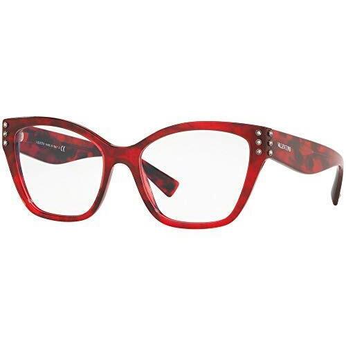 Valentino Eyeglasses VA 3036-5020 Red Havana W/demo Lens 51mm