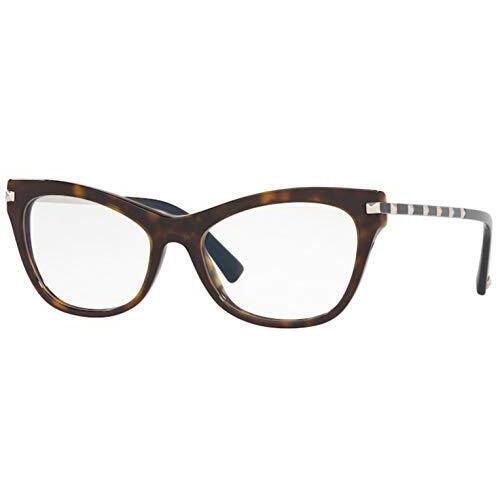 Valentino Eyeglasses VA 3041-5002 Havana W/demo Lens 52mm