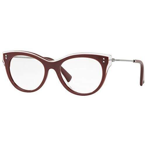 Valentino Eyeglasses VA3023 - 5090 Burgundy W/demo Lens 50mm